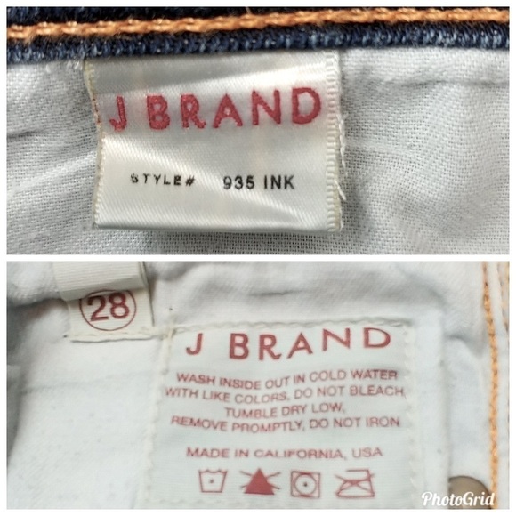 J Brand 935 Ankle Cropped Denim Jeans Size 28 - Picture 6 of 6